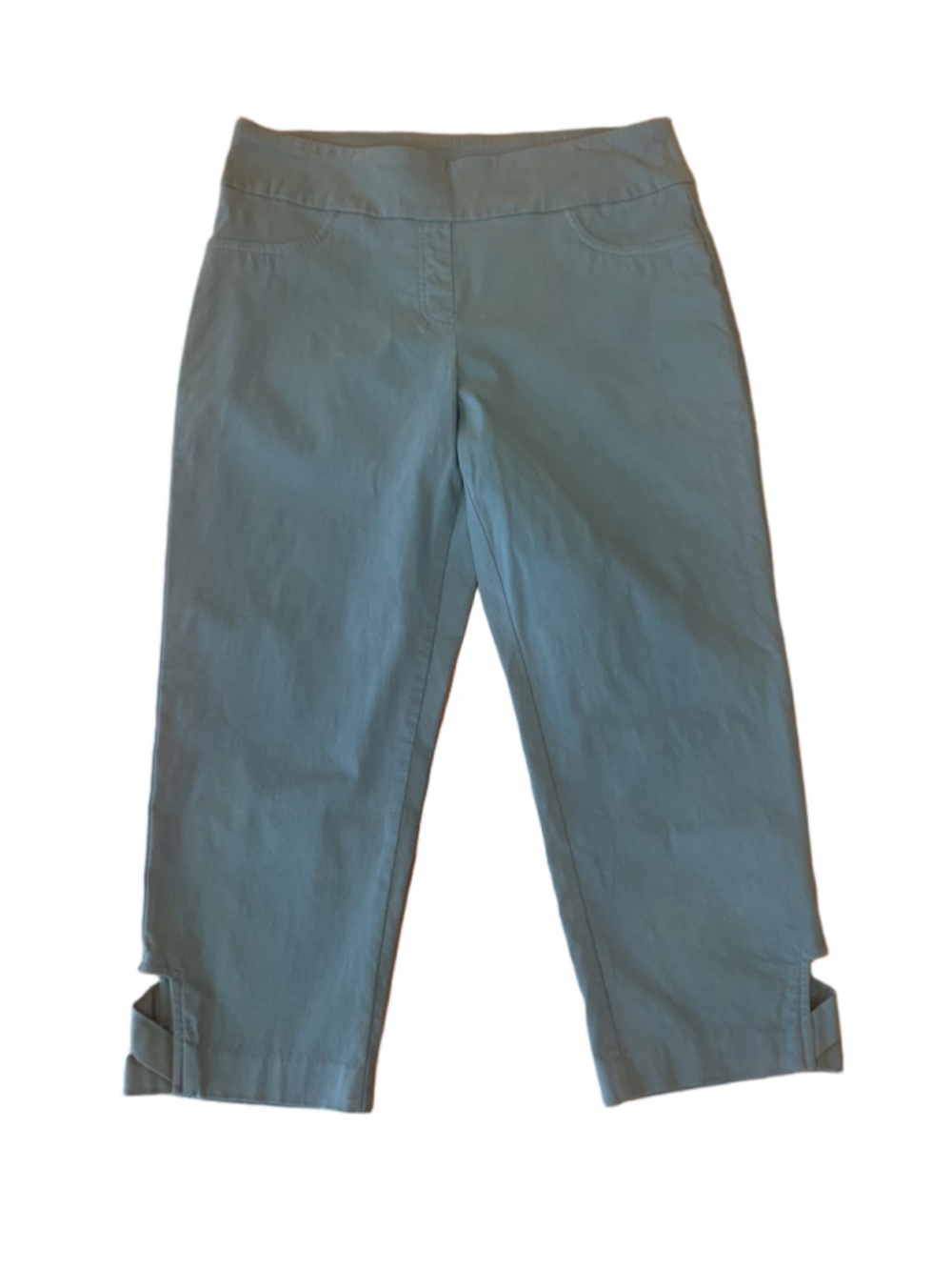 Hearts Of Palm Capri Pants 12 Turquoise